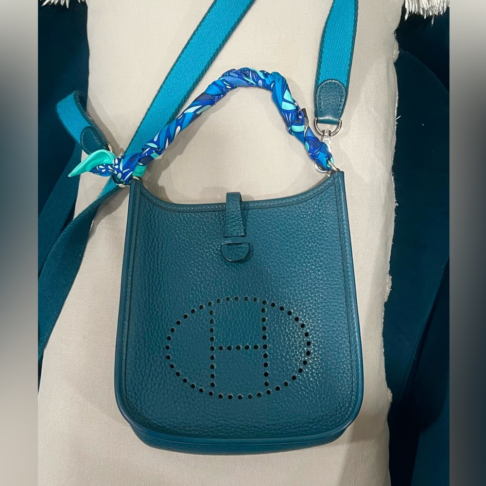 Hermes mini Evelyne With Matching Hermes Twilly - Picture 4 of 10